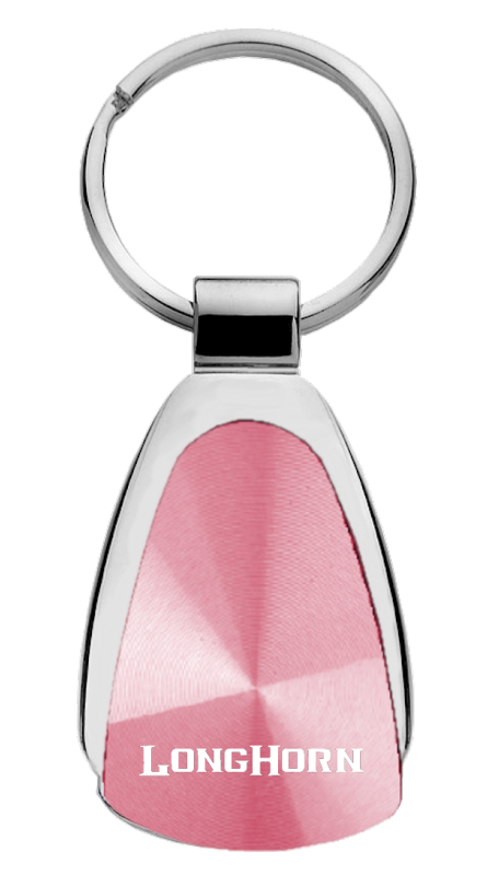 Longhorn Teardrop Key Fob - Pink
