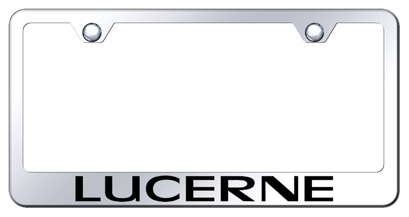 Lucerne Stainless Steel Frame - Laser Etched Mirrored