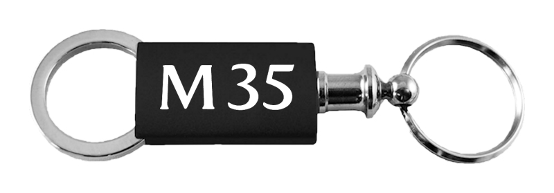 M35 Anodized Aluminum Valet Key Fob - Black