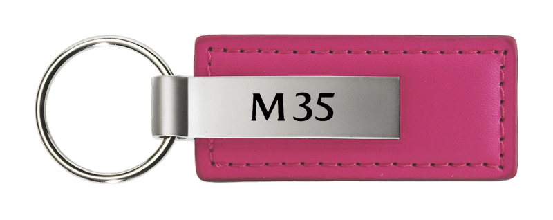 M35 Leather Key Fob - Pink