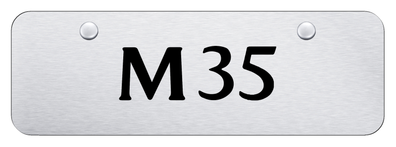 M35 Mini Plate - Laser Etched Brushed