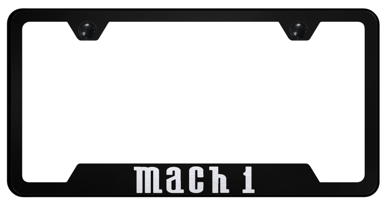 Mach 1 Cut-Out Frame - Laser Etched Black
