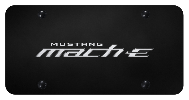 Mach-E License Plate - Laser Etched Black