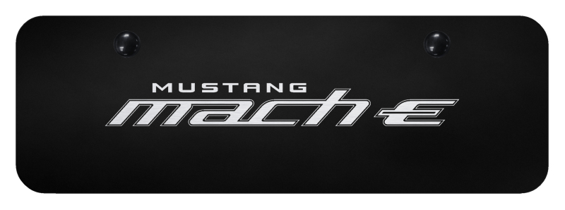 Mach-E Mini Plate - Laser Etched Black