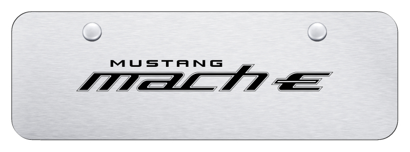 Mach-E Mini Plate - Laser Etched Brushed