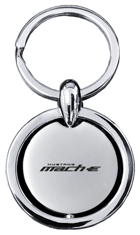 Mach-E Revolver Key Fob - Silver