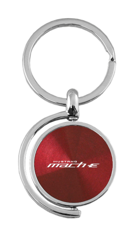 Mach-E Spinner Key Fob - Burgundy