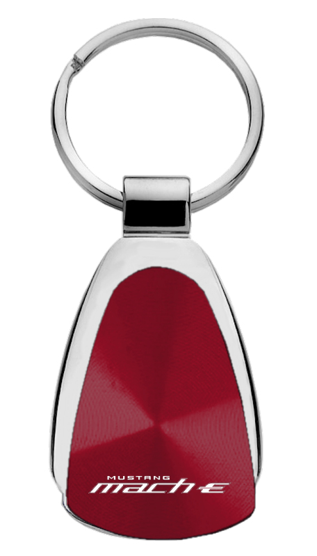 Mach-E Teardrop Key Fob - Burgundy