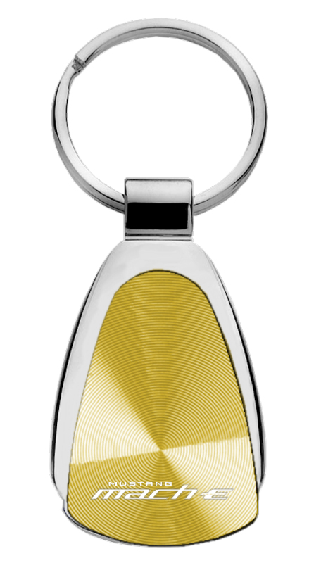Mach-E Teardrop Key Fob - Gold