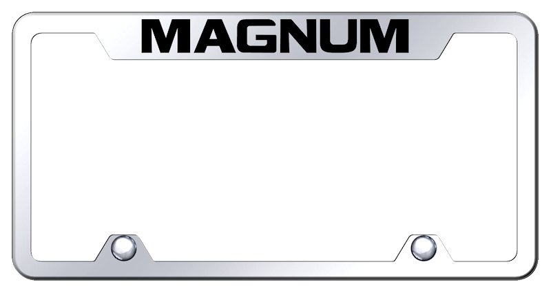 Magnum Steel Truck Cut-Out Frame - Laser Etched Mirrored