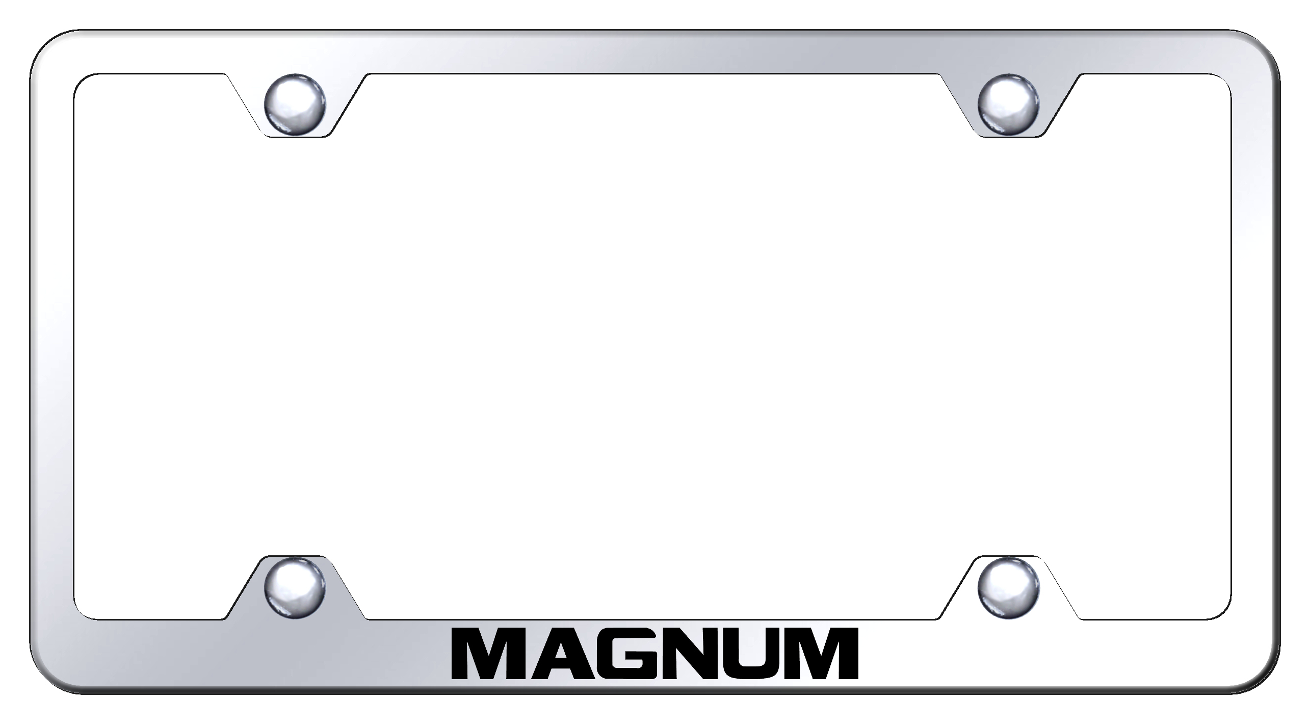 Magnum Steel Wide Body Frame - Laser Etched Mirrored