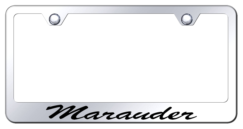 Marauder Script Stainless Steel Frame - Etched Mirrored