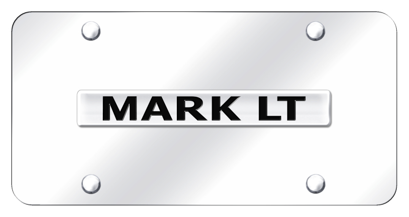 Mark LT Name License Plate - Chrome on Mirrored