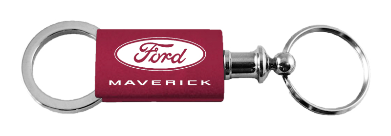 Maverick 2022 Anodized Aluminum Valet Key Fob - Burgundy