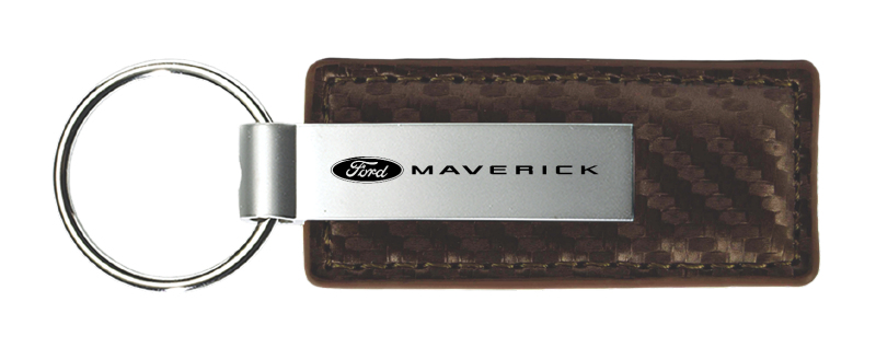 Maverick 2022 Carbon Fiber Leather Key Fob - Taupe