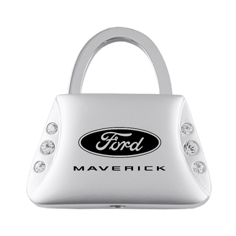 Maverick 2022 Jeweled Purse Key Fob - Silver