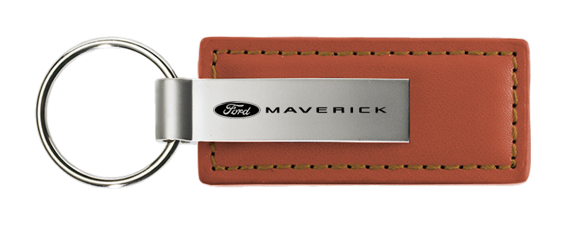 Maverick 2022 Leather Key Fob - Brown