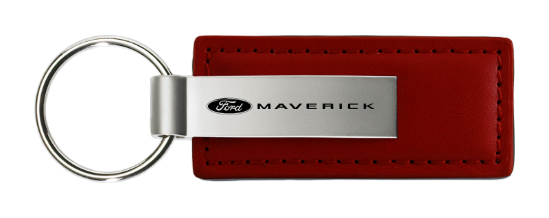 Maverick 2022 Leather Key Fob - Burgundy