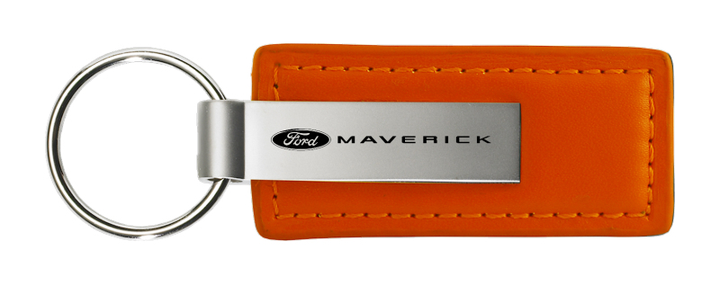Maverick 2022 Leather Key Fob - Orange