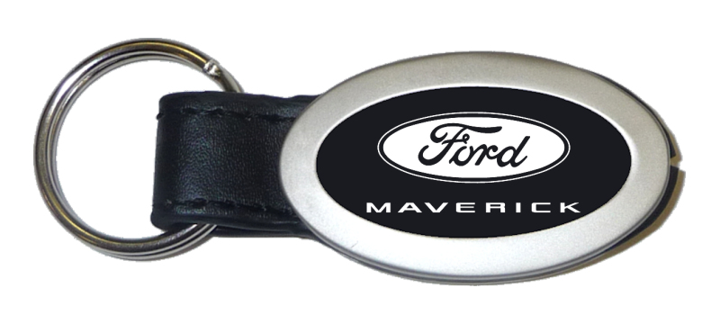 Maverick 2022 Oval Leather Key Fob - Black