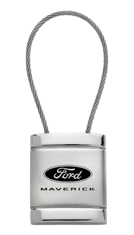 Maverick 2022 Satin-Chrome Cable Key Fob - Silver