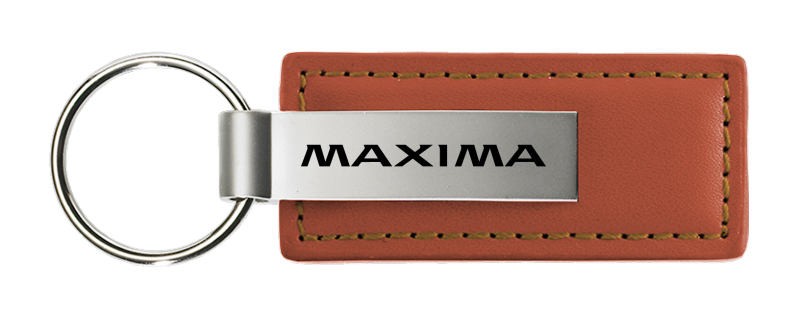 Maxima Leather Key Fob - Brown