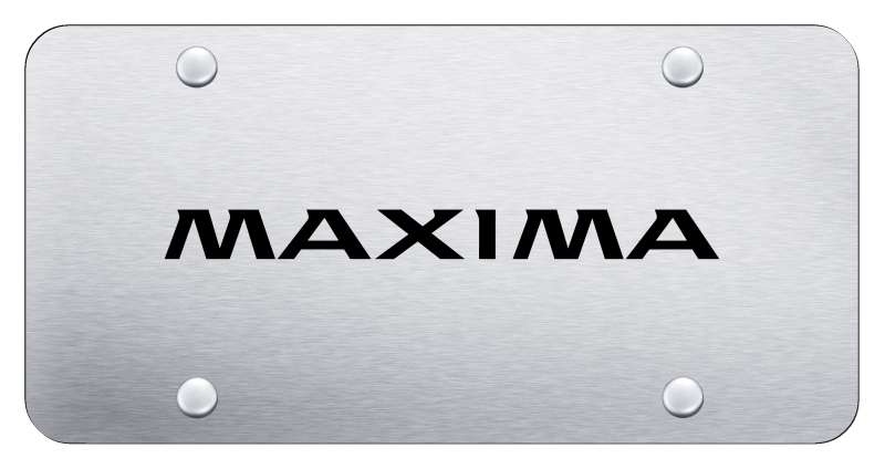 Maxima License Plate - Laser Etched Brushed