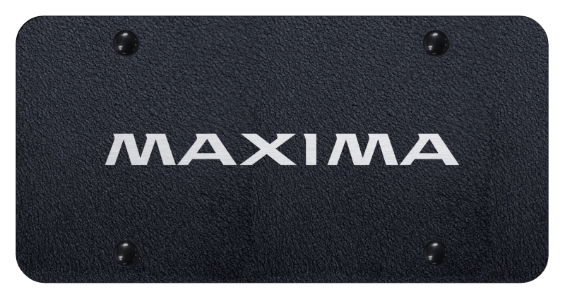 Maxima License Plate - Laser Etched Rugged Black