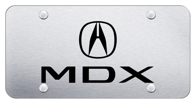 MDX License Plate - Laser Etched Brushed