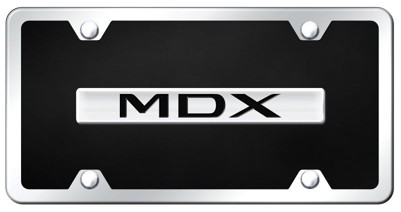 MDX Name Acrylic Kit - Chrome on Black