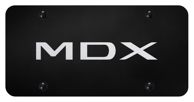 MDX (Name Only) License Plate - Laser Etched Black