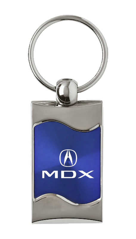 MDX Rectangular Wave Key Fob - Blue