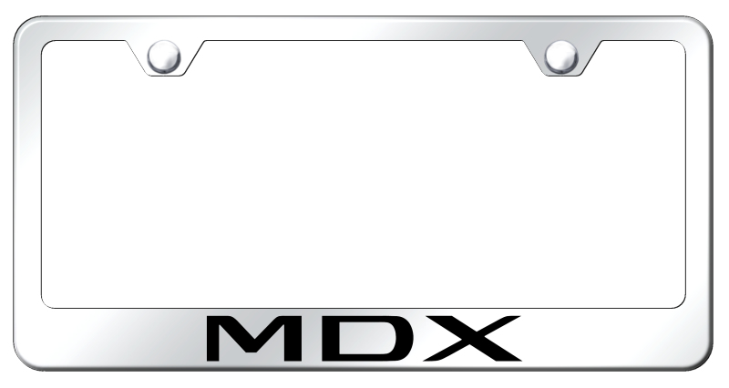 Acura MDX Laser Etched Stainless Steel License Plate Frame - Finish:Mirror