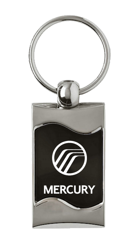 Mercury Rectangular Wave Key Fob - Black