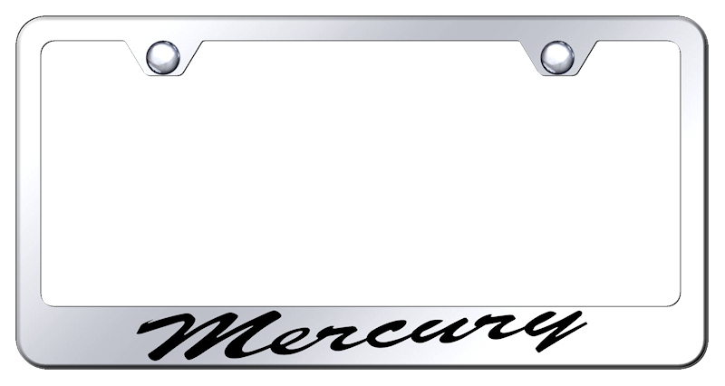Mercury Script Stainless Steel Frame - Laser Etched Mirrored