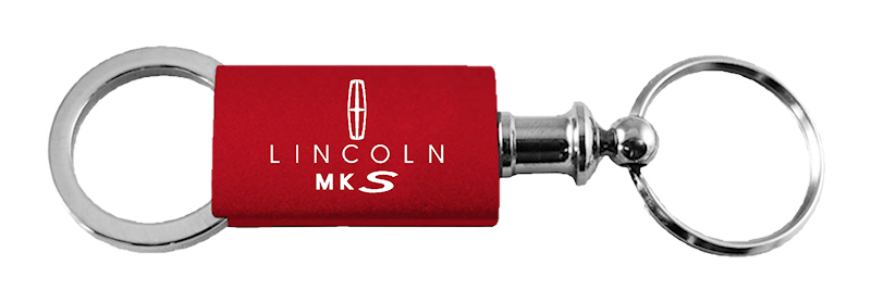 MKS Anodized Aluminum Valet Key Fob - Red