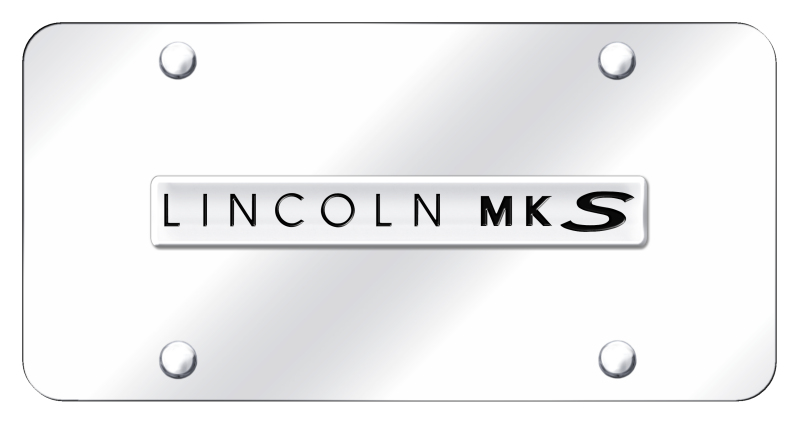 MKS Name License Plate - Chrome on Mirrored
