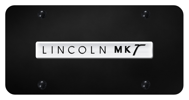 MKT Name License Plate - Chrome on Black