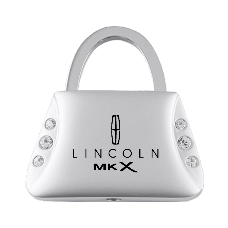 MKX Jeweled Purse Key Fob - Silver