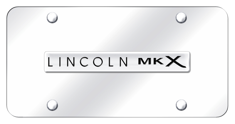 MKX Name License Plate - Chrome on Mirrored