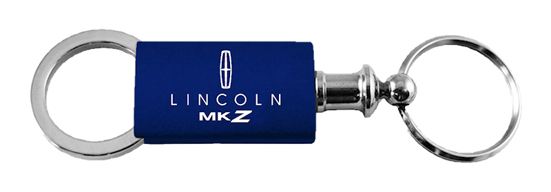 MKZ Anodized Aluminum Valet Key Fob - Navy