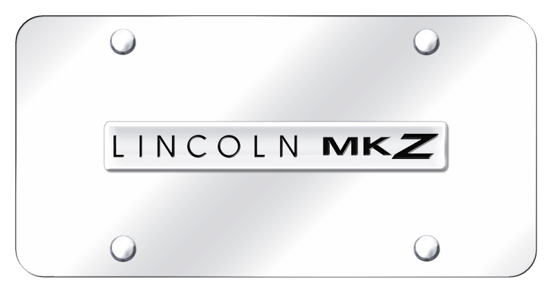MKZ Name License Plate - Chrome on Mirrored