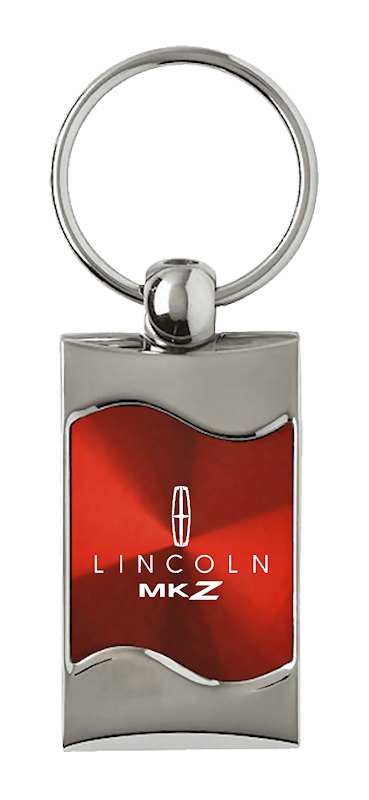 MKZ Rectangular Wave Key Fob - Red