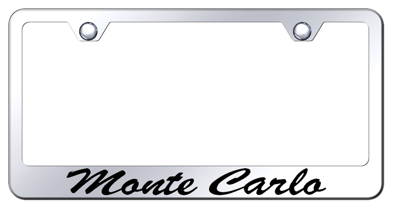Monte Carlo Script Stainless Steel Frame - Etched Mirrored