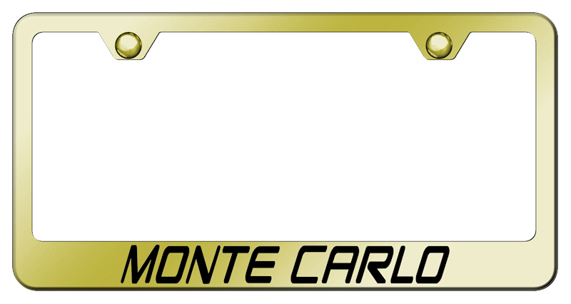 Monte Carlo Stainless Steel Frame - Laser Etched Gold