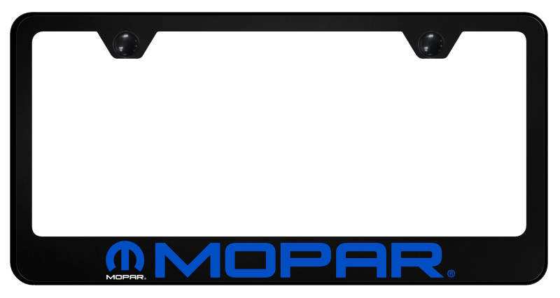 Mopar Name and Logo PC Frame - UV Print on Black