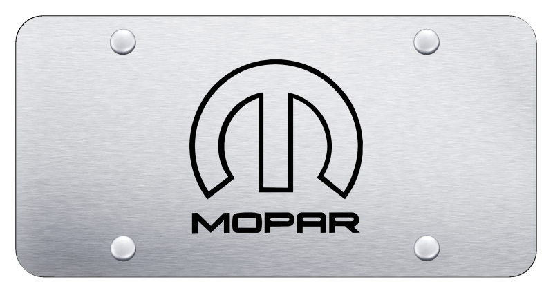 Mopar (Reversed) License Plate - Laser Etched Brushed