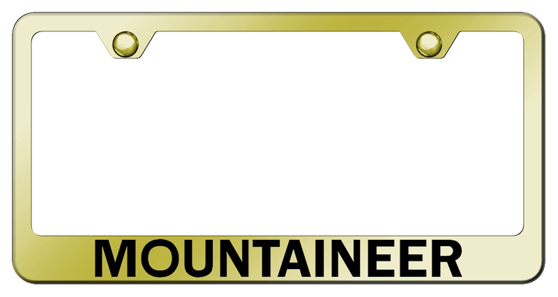 Mountaineer Stainless Steel Frame - Laser Etched Gold
