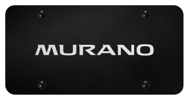 Murano License Plate - Laser Etched Black