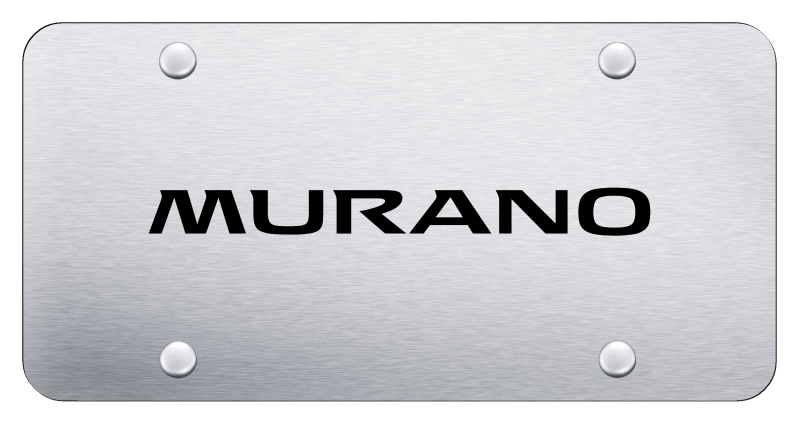 Murano License Plate - Laser Etched Brushed
